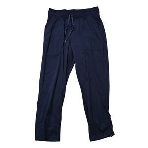 Lululemon Pants Women's 6 Blue Elastic Waist Dance Studio Pull On Crop Lounge St